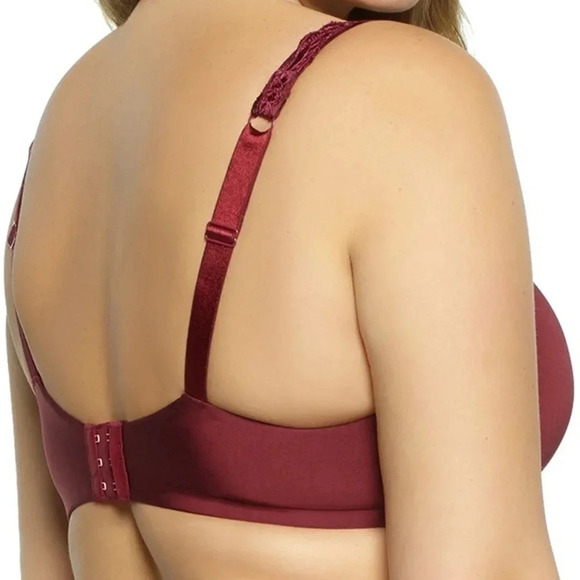 38DDD Paramour 135035 Lissa Contour UW Bra Burgundy NWT - Picture 10 of 10